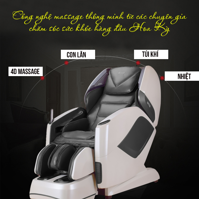 Ghế massage toàn thân OTO Prestige PE-09 (màu xám)